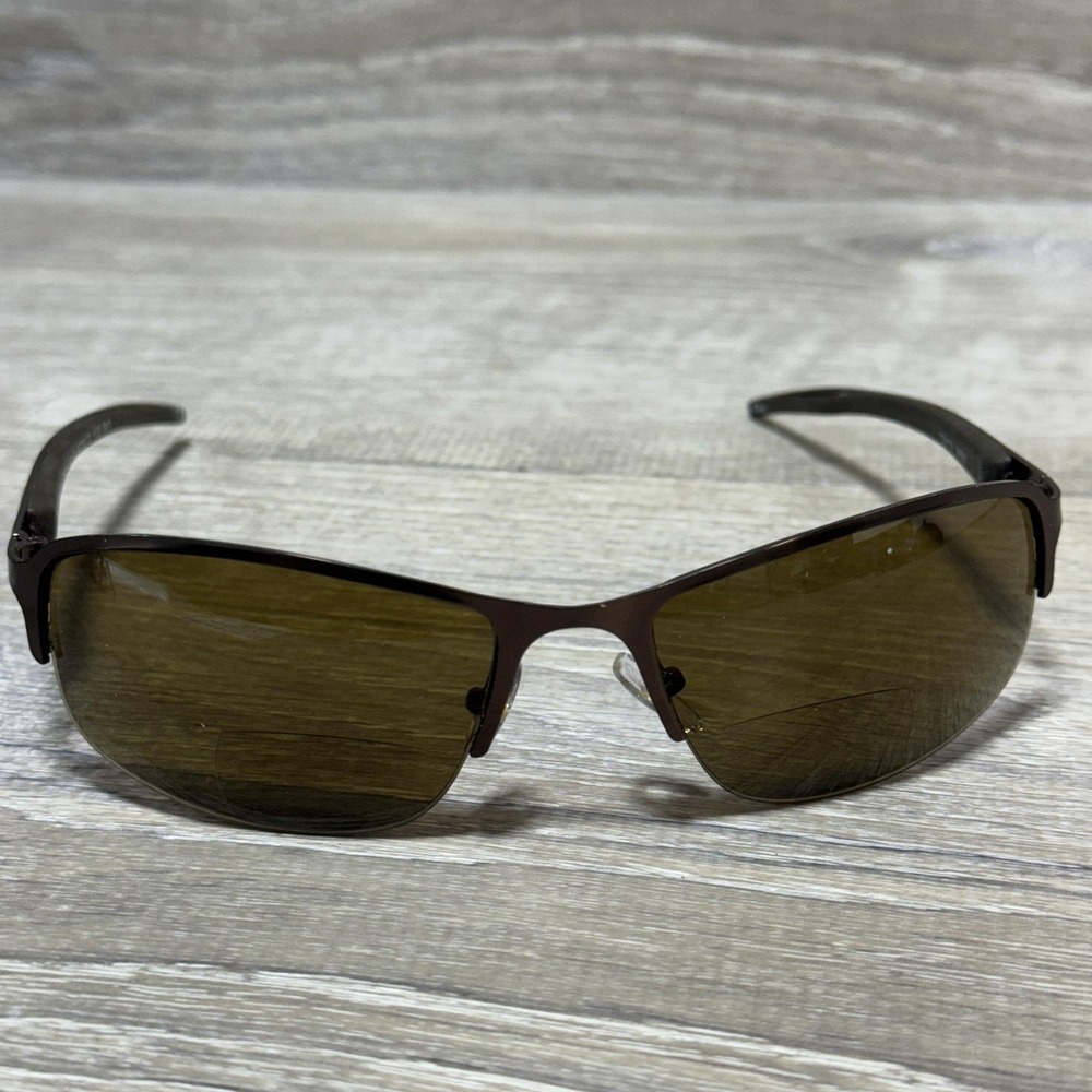 Design Optics Sunglasses Frames Brown Semi-Rimless 60-19-130 Frames Only TD1112 - Picture 2 of 8